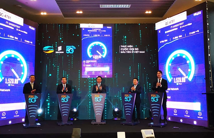 Cuộc gọi 5G đầu tiên tại Việt Nam có tốc độ ngang với cáp quang thương mại