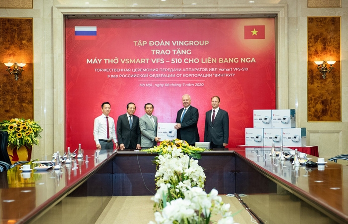 Vingroup tặng 1.000 máy thở 'made in Việt Nam' cho Nga, Ukaraina và Singapore