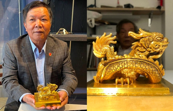 Danh tính đại gia Nguyễn Thế Hồng chi 6 triệu Euro đưa ấn vàng 'Hoàng đế chi bảo' về nước