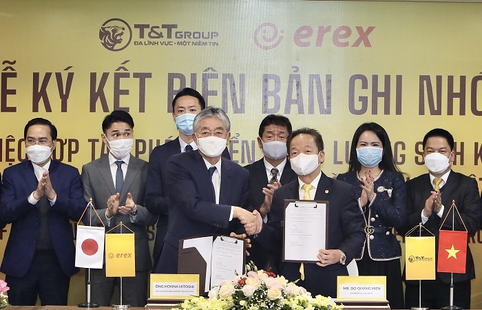 T&T group và Tập đoàn EREX hợp tác phát triển năng lượng sinh khối tại Việt Nam