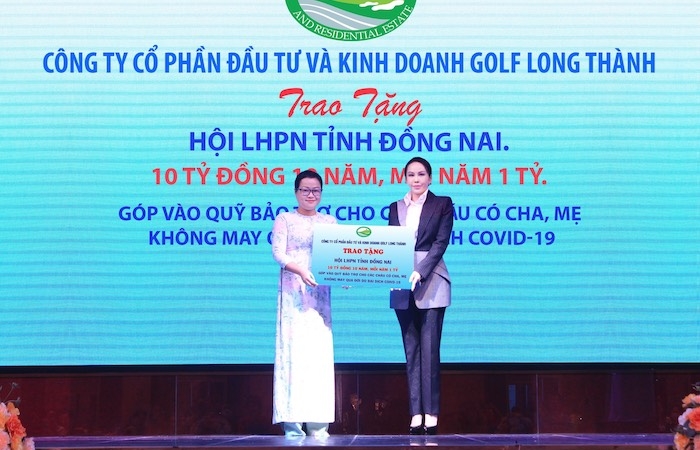 Golf Long Thành tài trợ 10 tỷ đồng cho chương trình 'Mẹ đỡ đầu' ở Đồng Nai