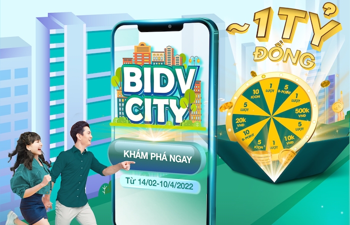 BIDV City: Khám phá thành phố thông minh, trúng quà tiền tỷ