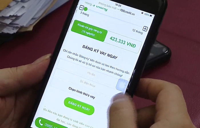 Bị ‘khủng bố’ đòi nợ bằng điện thoại dù không vay mượn, bảo lãnh, quen biết người vay tiền qua app