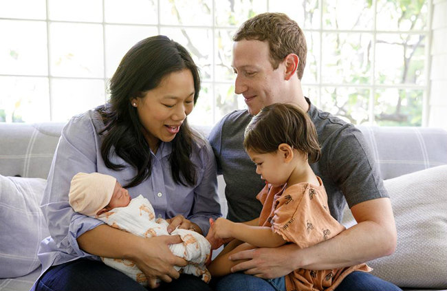Mark Zuckerberg hy vọng con gái thứ 2 được tận hưởng tuổi thơ