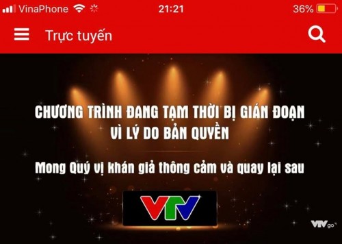Lý do VTV6 bị ngừng phát sóng, VTC chặn vi phạm bản quyền Asiad trên Facebook, Youtube