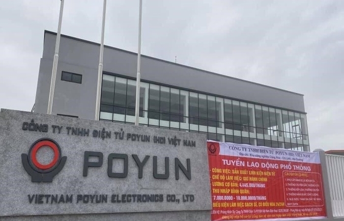 Cách ly tập trung hơn 2.000 công nhân Công ty TNHH Điện tử POYUN Việt Nam