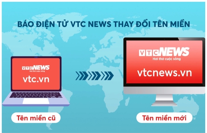 Báo điện tử VTC News đổi tên miền thành vtcnews.vn từ ngày 25/2