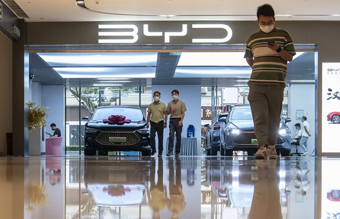 Lợi nhuận 'gã khổng lồ' xe điện Trung Quốc BYD tăng hơn 400% trong quý I