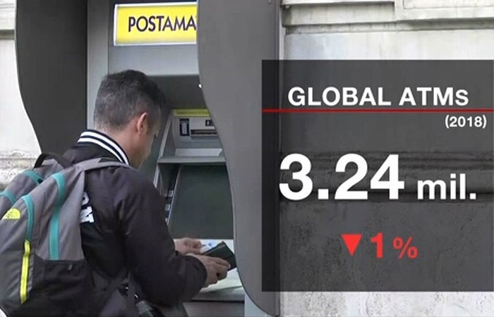 Số lượng máy ATM sụt giảm vì thanh toán qua di động tăng