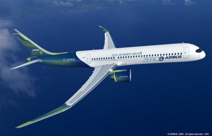 Airbus giới thiệu 3 ý tưởng máy bay không khí thải mới