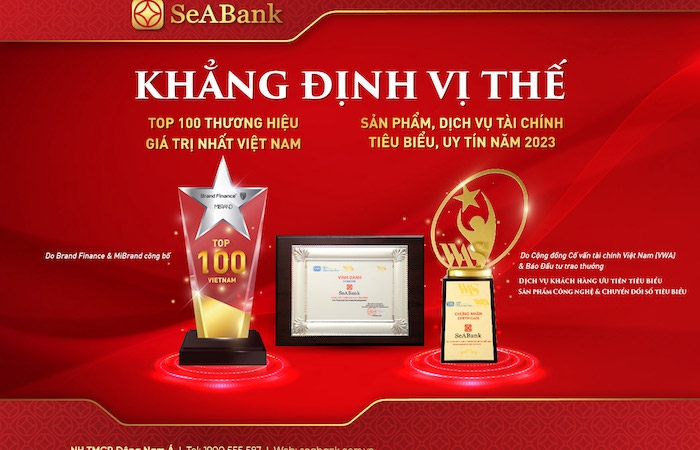 SeABank lọt top 100 thương hiệu giá trị nhất Việt Nam