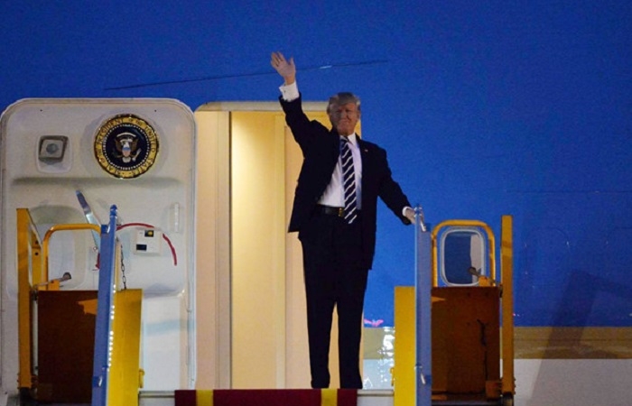 Những hình ảnh đầu tiên về chuyến thăm chính thức Việt Nam của Tổng thống Donald Trump