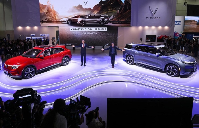 VinFast VF e35 và VF e36 chính thức trình diễn tại Los Angeles Auto Show