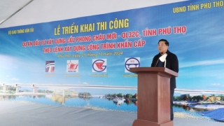 Khởi công xây dựng cầu Phong Châu mới, đưa vào khai thác trong năm 2025