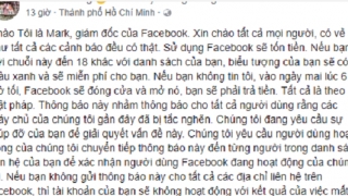 Rộ trò lừa dùng Facebook phải trả phí