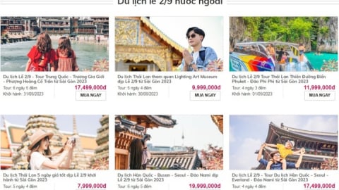 Tour du lịch giá rẻ dịp nghỉ lễ Quốc khánh 2/9 được rao bán rầm rộ
