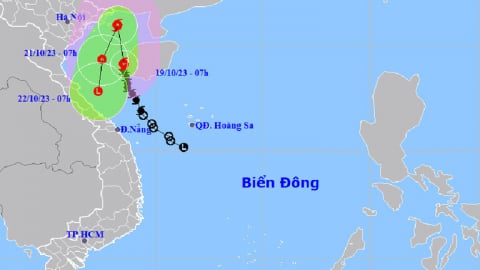 Bão số 5 giật cấp 10 trên Vịnh Bắc Bộ, miền Bắc nhiều nơi mưa lớn