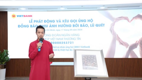 CBNV Vietbank quyên góp hơn 700 triệu ủng hộ đồng bào bị bão Yagi