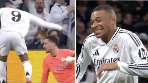 Mbappe gây bão mạng xã hội với nụ cười hả hê khi ghi bàn