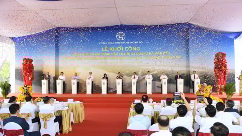 Thủ tướng phát lệnh khởi công dự án cầu Tứ Liên gần 20.000 tỷ đồng