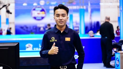 Giải Billiards Carom 3 băng Cúp thế giới TP HCM 2025: Nguyễn Hoài Phong 'gây sốc'