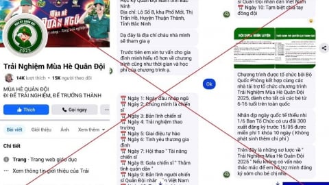 Nhiều phụ huynh sập bẫy lừa đảo 'trại hè quân đội'