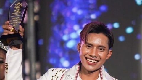 Lai Thai lọt top 5 Nam vương Campuchia 2025, giành giải Đại sứ