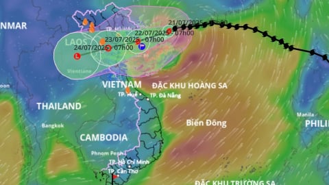 Bão Wipha tiến vào Vịnh Bắc Bộ trưa nay, dự báo mạnh thêm 1-2 cấp