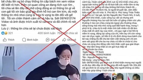Công an TP Huế: Vụ bé 5 tuổi bị bắt cóc là bịa đặt, lừa đảo
