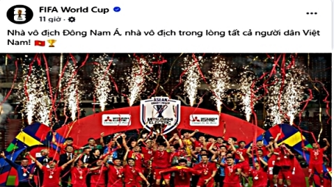 FIFA đăng bài chúc mừng đội tuyển VN bằng tiếng Việt