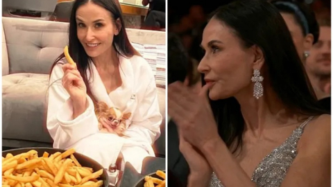 Demi Moore ăn khoai tây chiên để chữa lành sau thất bại tại Oscar 2025