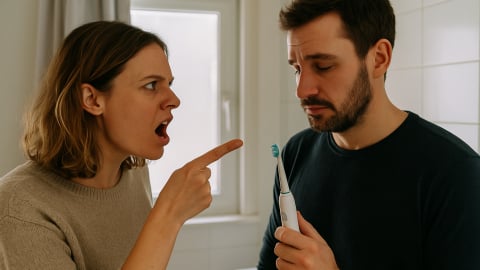 Bắt quả tang chồng ngoại tình nhờ bàn chải đánh răng điện