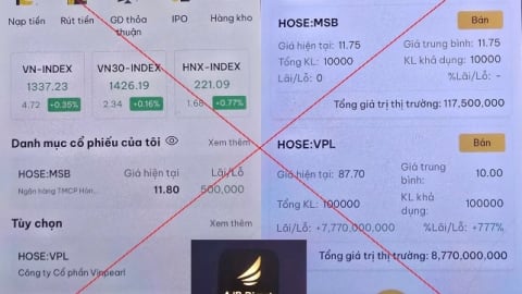 Mất tiền oan khi tham gia app chứng khoán giả mạo
