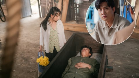 Quốc Trường có trải nghiệm nhớ đời khi nằm trong quan tài