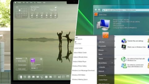 
Giao diện hệ điều hành mới của Apple bị chế diễu vì quá giống Windows Vista
