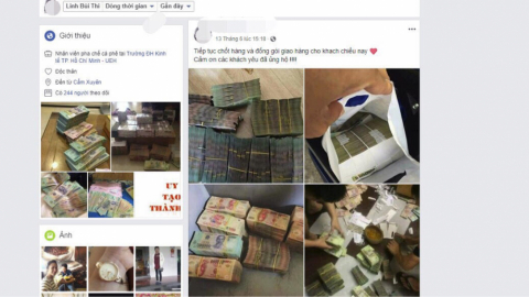 Rao bán tiền giả tiếp tục “tung hoành” trên Facebook