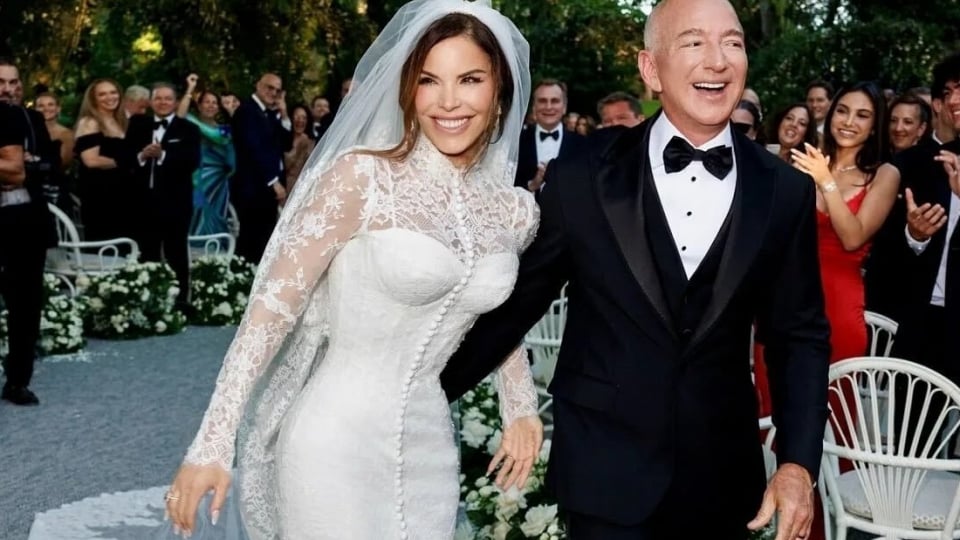 Hôn lễ hoành tráng của Lauren Sanchez và tỷ phú Jeff Bezos
