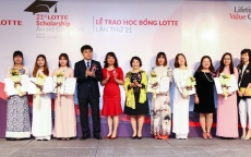Lotte trao học bổng với tổng giá trị 23.400 USD cho 78 sinh viên Việt Nam xuất sắc