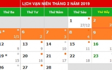 Đề xuất Tết Dương lịch 2019 nghỉ 5 ngày, Tết Âm lịch nghỉ 9 ngày