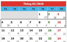 Tết Nguyên đán 2019 có thể được nghỉ bao nhiêu ngày?