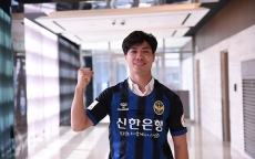 Tiền đạo Công Phượng ghi bàn trong trận đấu ra mắt Incheon United