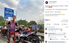Cục CSGT phạt phượt thủ 'nổ' chạy xe máy từ TP.HCM tới Hà Nội 19 giờ 45 phút