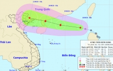 Áp thấp nhiệt đới đã vào Biển Đông, sức gió mạnh nhất giật cấp 9