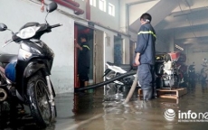TP.HCM: Nước ngập vài mét trong hầm chung cư, ai bồi thường cho chủ xe?