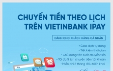 Chuyển tiền theo lịch: Dịch vụ tiện ích của VietinBank iPay