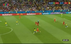 Clip bàn thắng: ĐT Brazil 1-2 ĐT Bỉ