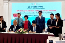 Hiệp hội du lịch Việt Nam ký kết hợp tác với Tổng cục Du lịch Hàn Quốc