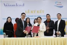 Ban lãnh đạo Tạp chí Vietnam Travel hợp tác với Viện ứng dụng Khoa học công nghệ và Đào tạo Mekong