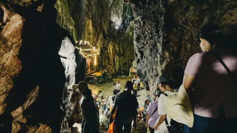 Không gian linh thiêng của động Huyền Không tại Ngũ Hành Sơn