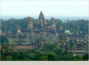 Angkor wat hùng vĩ hơn khi nhìn từ khinh khí cầu